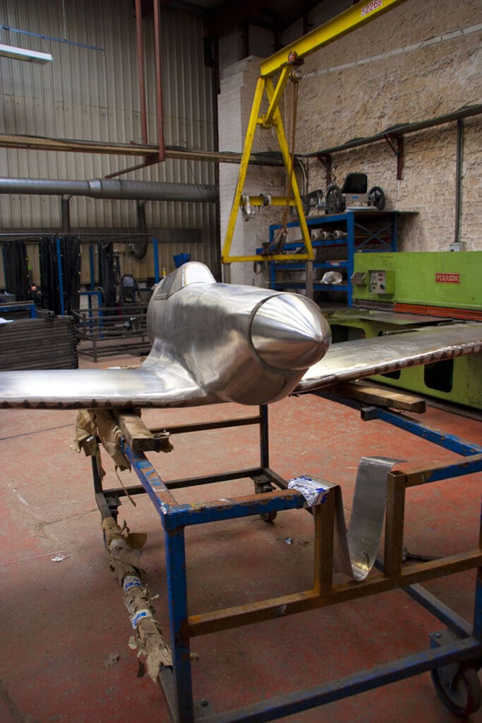 Spitfire Memorial in Production